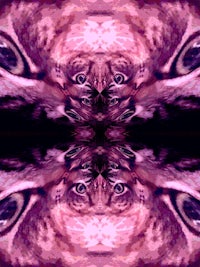 a purple and black image of a cat's eyes